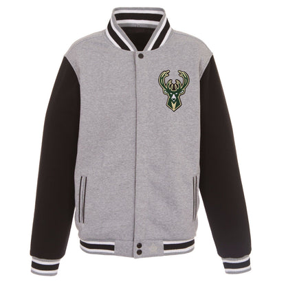 Milwaukee Bucks Reversible Fleece Jacket