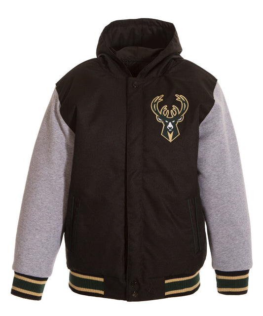 Milwaukee Bucks Kid's Reversible Poly-Twill Jacket