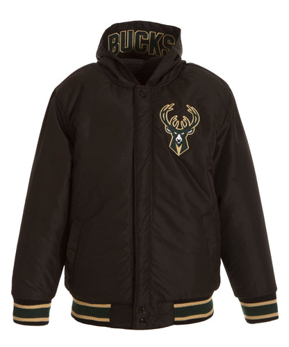Milwaukee Bucks Kid's Reversible Poly-Twill Jacket