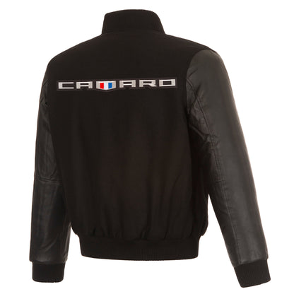 Camaro Reversible Wool and Leather Jacket