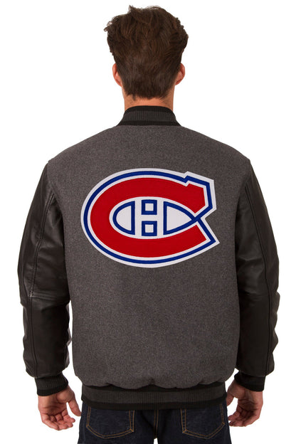 Montreal Canadiens Wool and Leather Reversible Jacket
