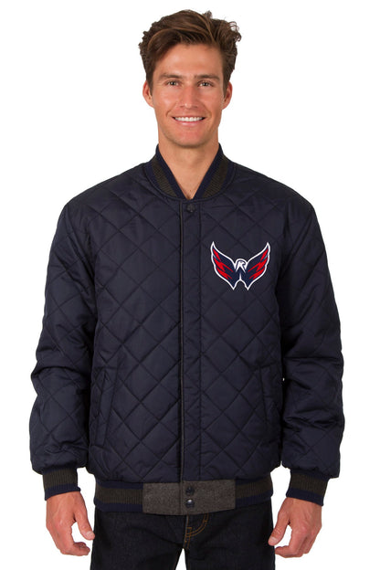 Washington Capitals Wool and Leather Reversible Jacket