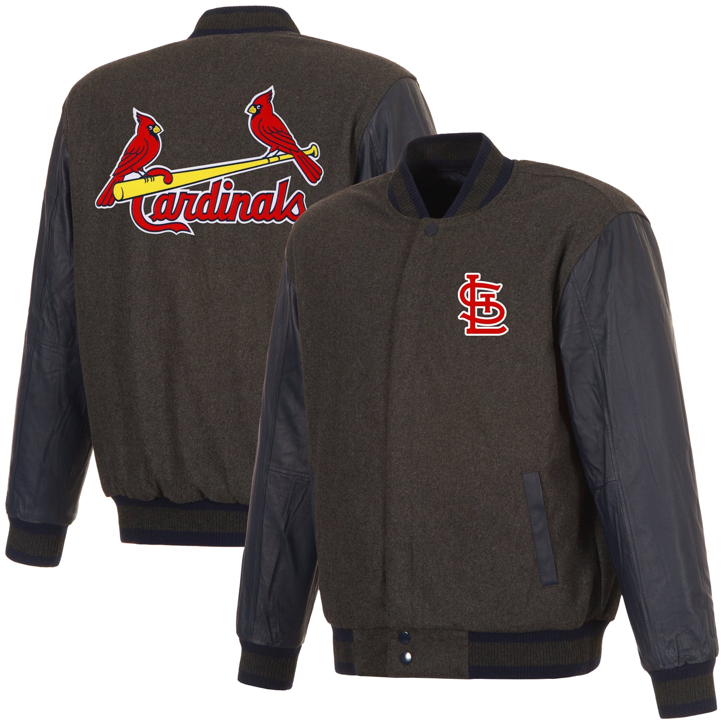 St. Louis Cardinals Reversible Wool and Leather Jacket