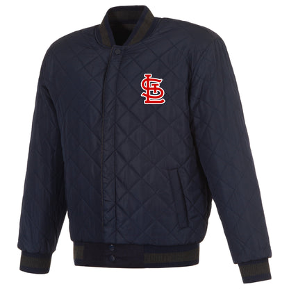 St. Louis Cardinals Reversible Wool and Leather Jacket