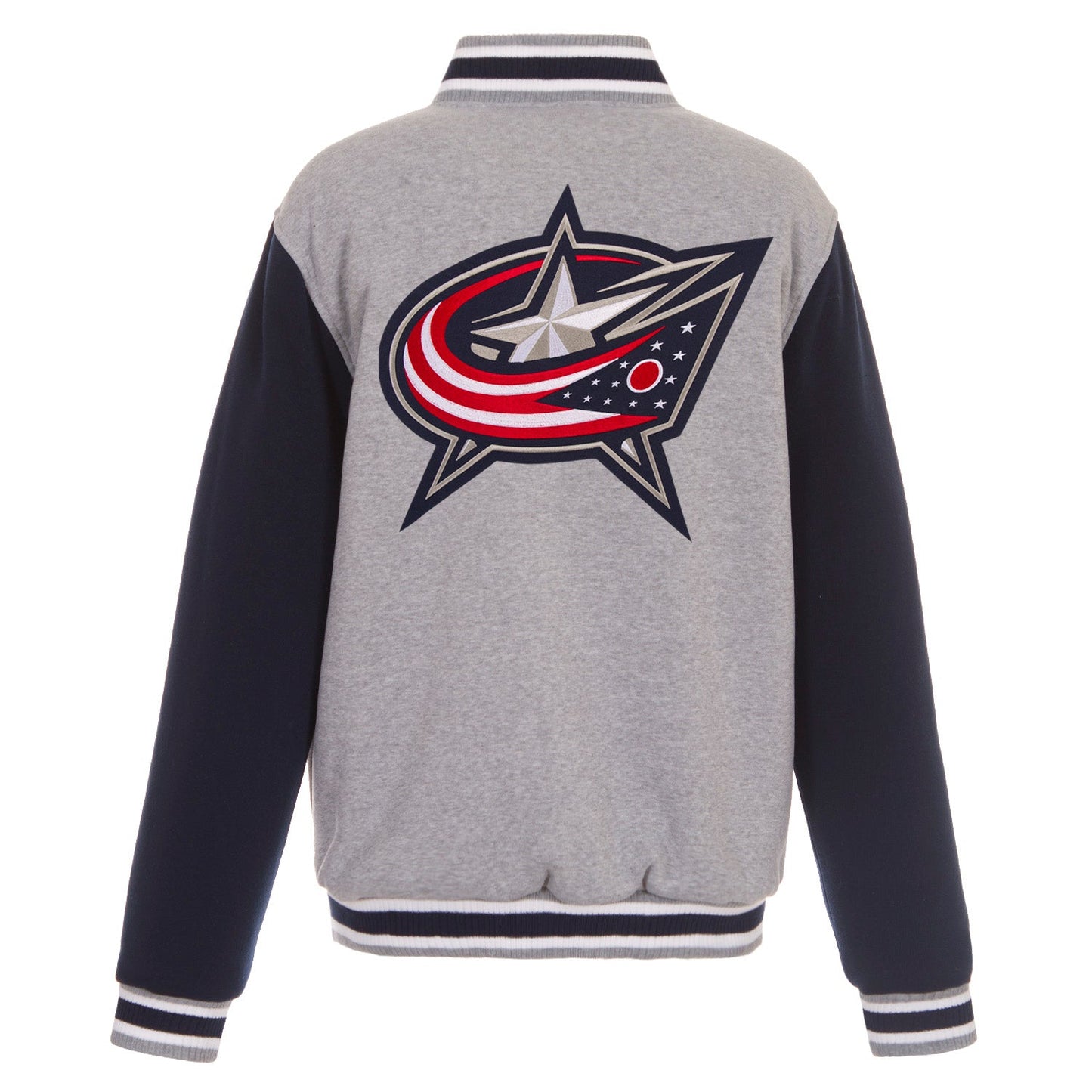 Columbus Blue Jackets Reversible Two-Tone Fleece Jacket