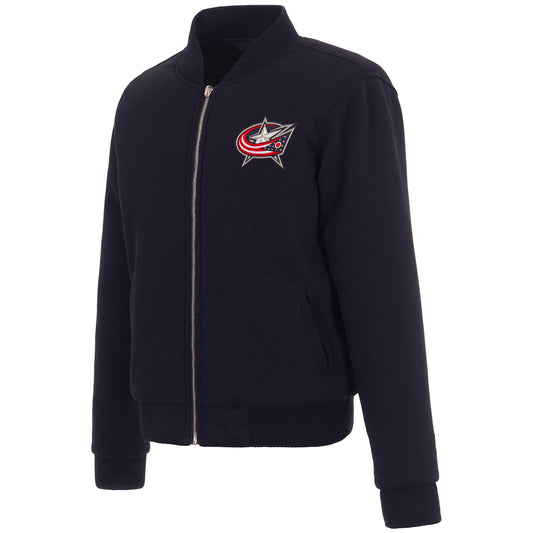 Columbus Blue Jackets Ladies Reversible Fleece Jacket