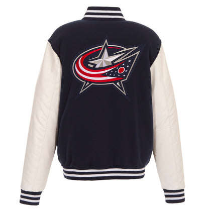 Columbus Blue Jackets Reversible Varsity Jacket
