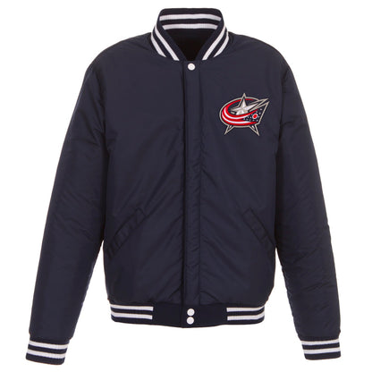 Columbus Blue Jackets Reversible Varsity Jacket