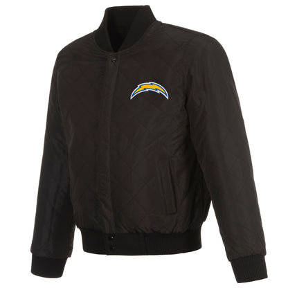 Los Angeles Chargers Reversible Wool and Leather Jacket