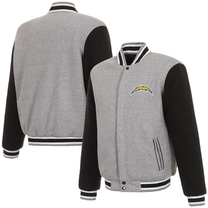 Los Angeles Chargers Reversible Two-Tone Fleece Jacket