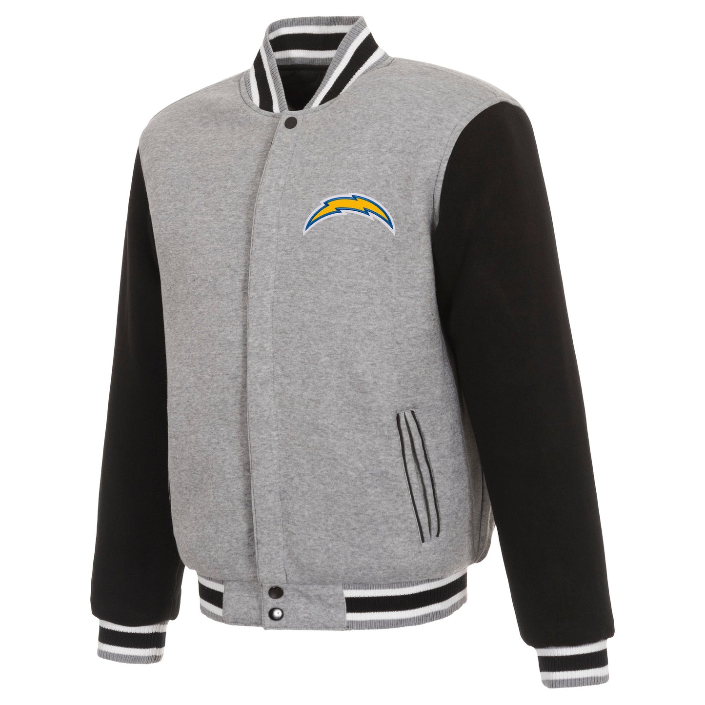 Los Angeles Chargers Reversible Two-Tone Fleece Jacket