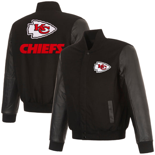 Kansas City Chiefs Reversible Wool and Leather Jacket