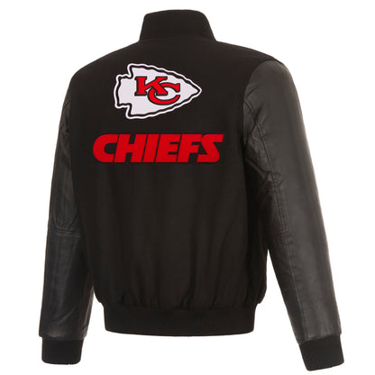 Kansas City Chiefs Reversible Wool and Leather Jacket