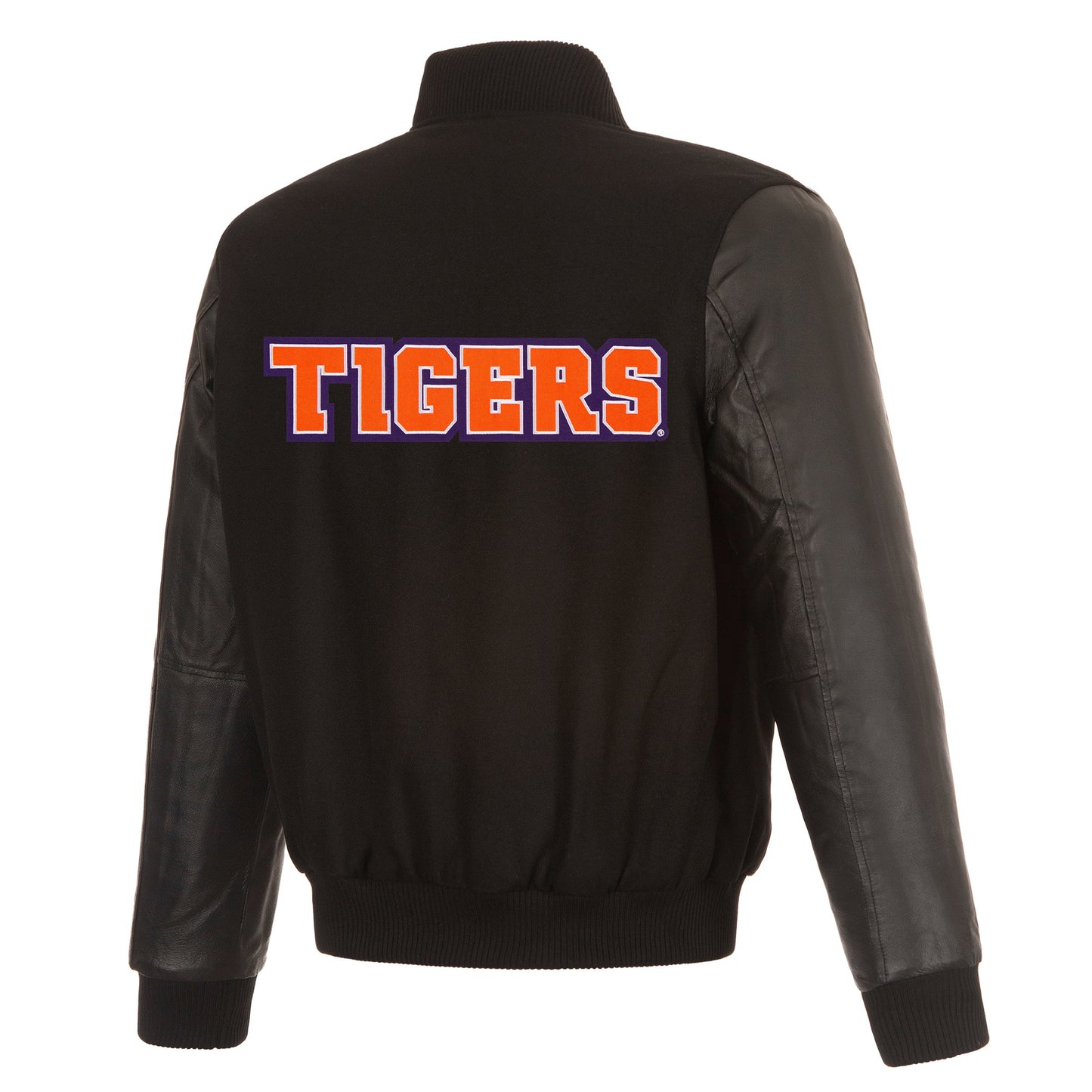 Clemson University Reversible Wool & Leather Jacket