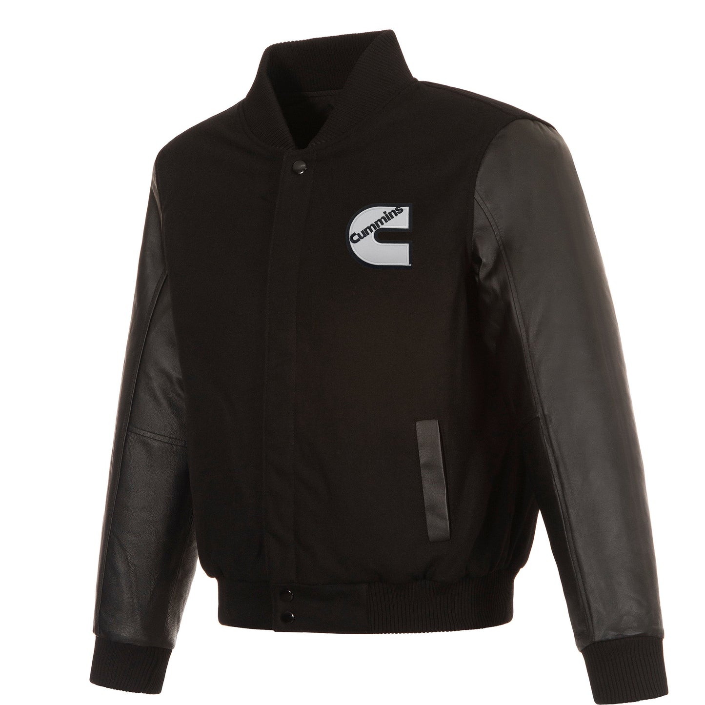 Cummins Reversible Wool & Leather Jacket