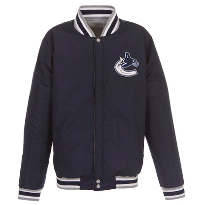 Vancouver Canucks Reversible Two-Tone Fleece Jacket