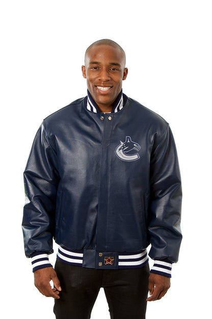 Vancouver Canucks Full Leather Jacket