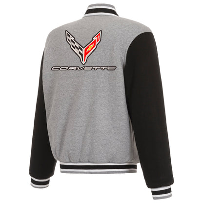 Corvette C8 Reversible Two-Tone Fleece Jacket