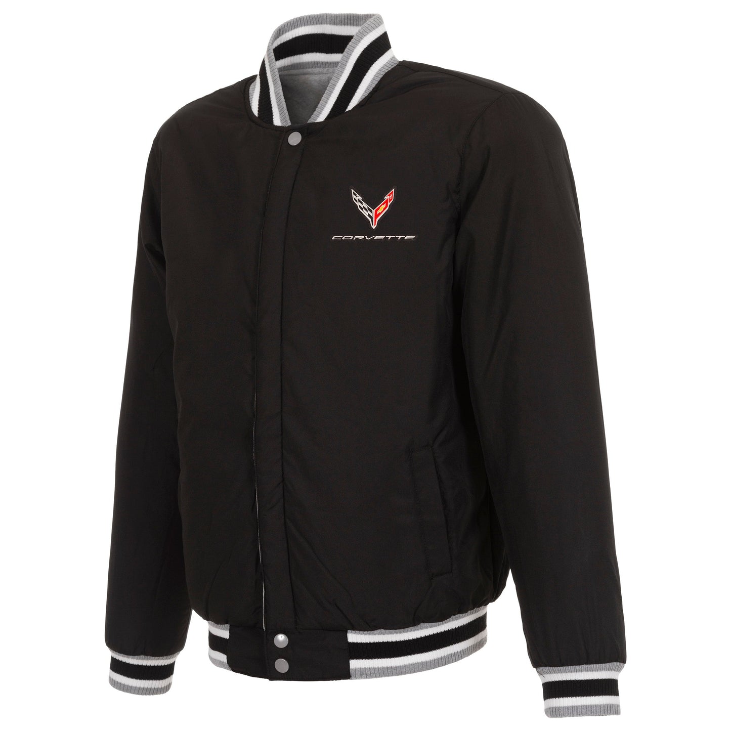 Corvette C8 Reversible Two-Tone Fleece Jacket
