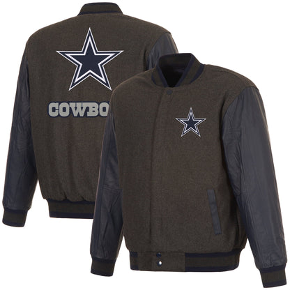 Dallas Cowboys Wool and Leather Reversible Jacket