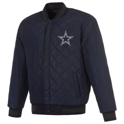 Dallas Cowboys Wool and Leather Reversible Jacket
