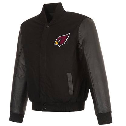 Arizona Cardinals Reversible Wool and Leather Jacket