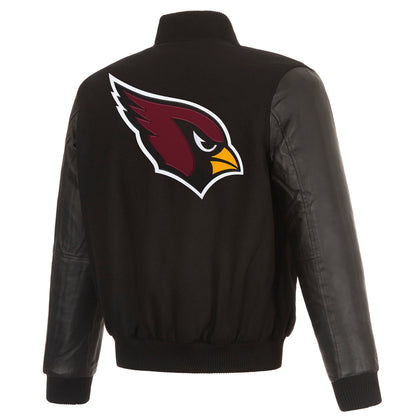 Arizona Cardinals Reversible Wool and Leather Jacket