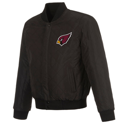 Arizona Cardinals Reversible Wool and Leather Jacket