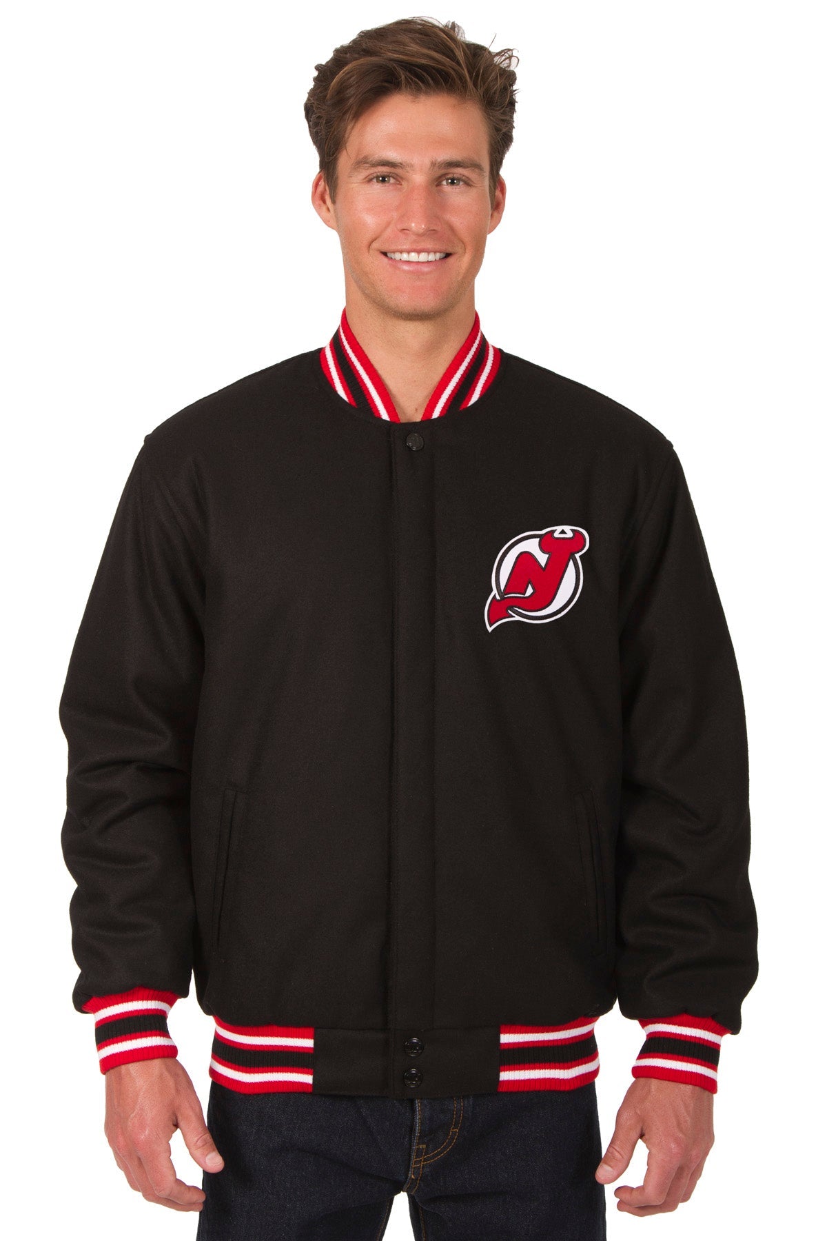 New Jersey Devils All-Wool Reversible Jacket