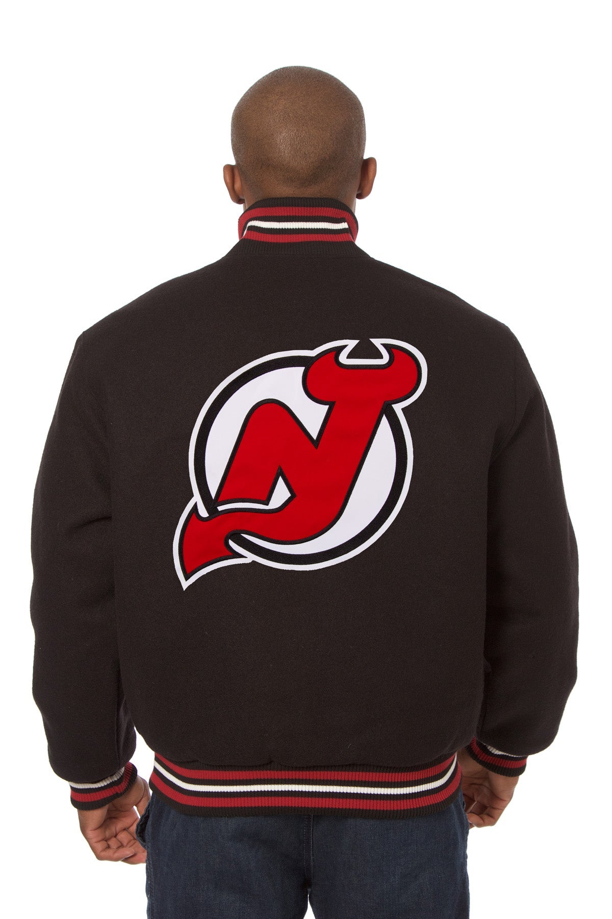 New Jersey Devils Embroidered Wool Jacket