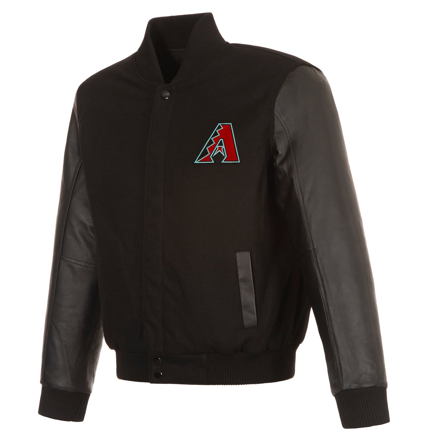 Arizona Diamondbacks Reversible Wool and Leather Jacket