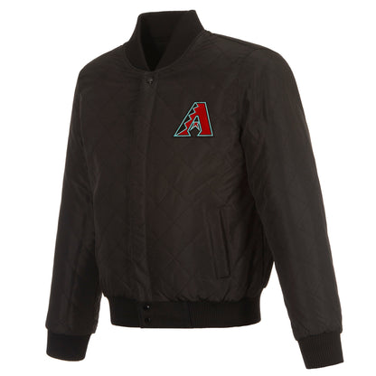 Arizona Diamondbacks Reversible Wool and Leather Jacket