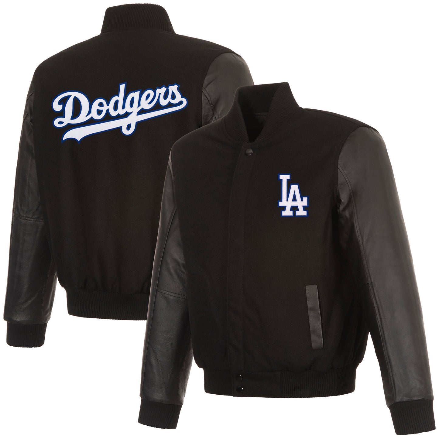 Los Angeles Dodgers Reversible Wool and Leather Jacket