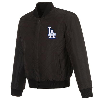 Los Angeles Dodgers Reversible Wool and Leather Jacket