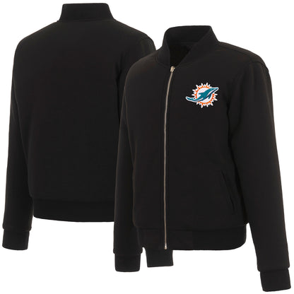 Miami Dolphins Ladies Reversible Fleece Jacket