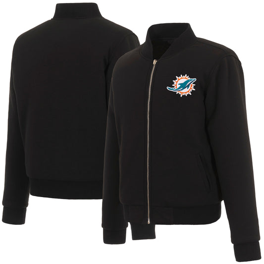 Miami Dolphins Ladies Reversible Fleece Jacket
