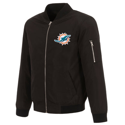 Miami Dolphins Nylon Bomber Jacket