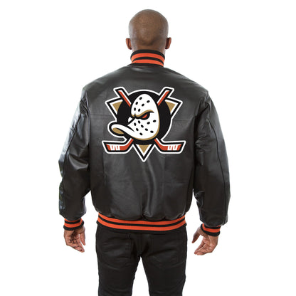 Anaheim Ducks Full Leather Jacket