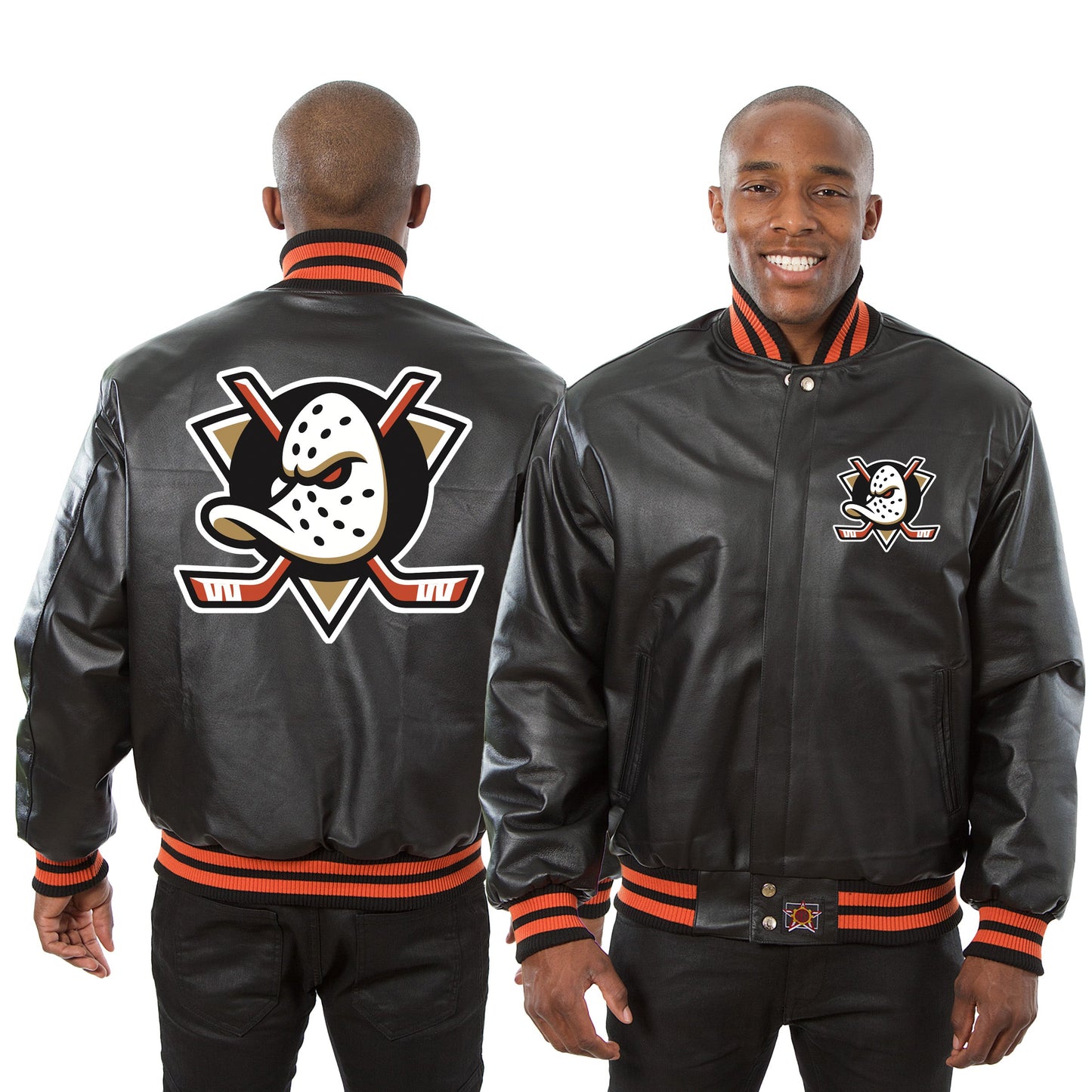 Anaheim Ducks Full Leather Jacket