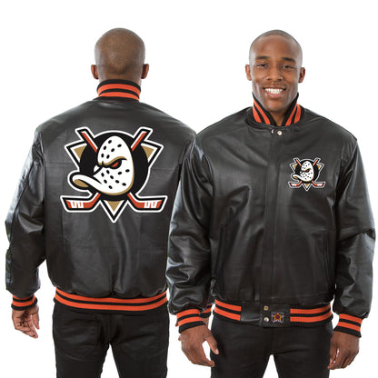 Anaheim Ducks Full Leather Jacket