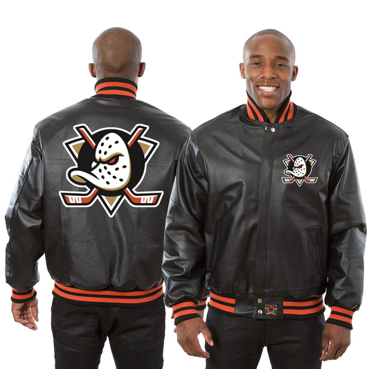 Anaheim Ducks Full Leather Jacket