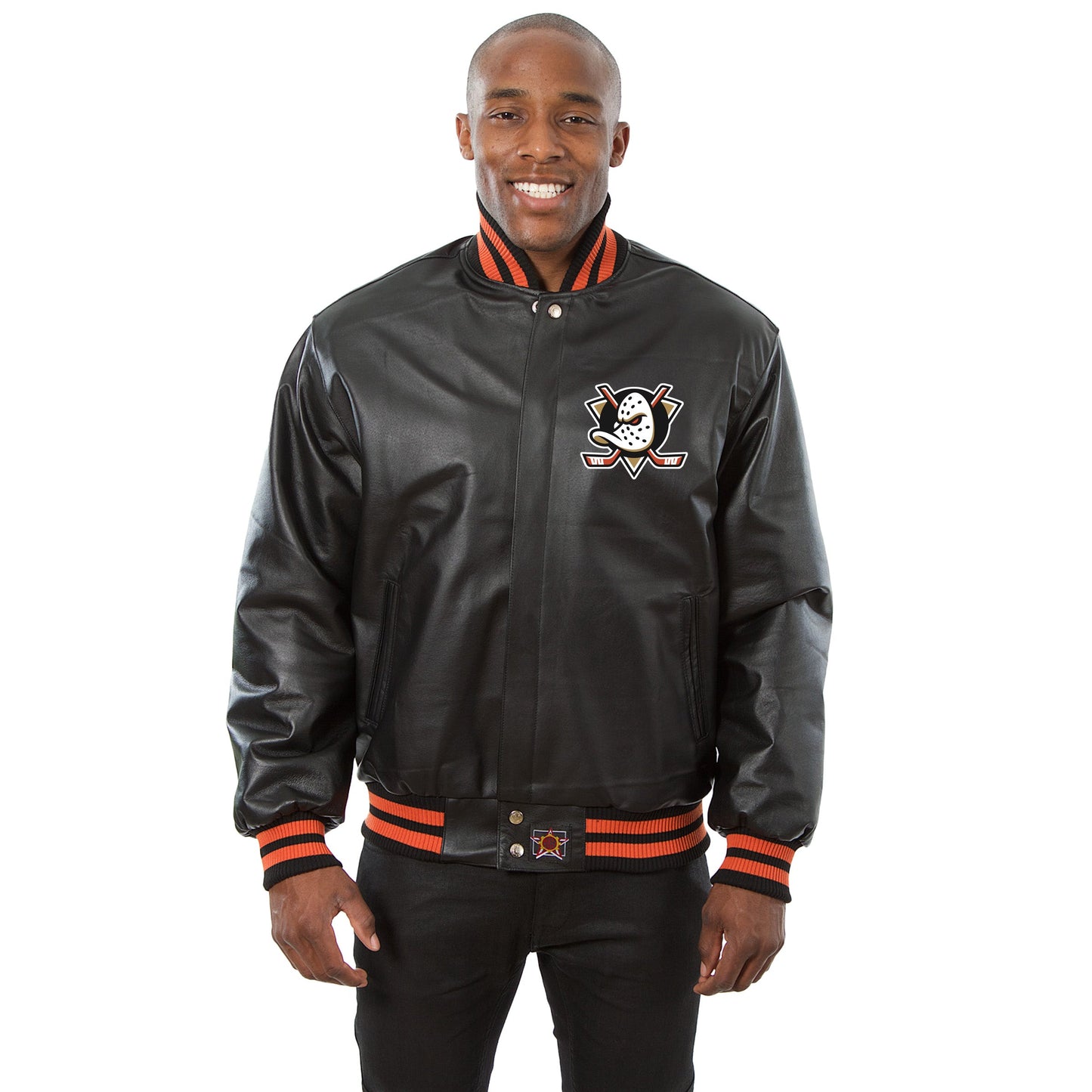 Anaheim Ducks Full Leather Jacket