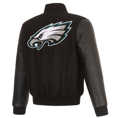 Philadelphia Eagles Reversible Wool and Leather Jacket