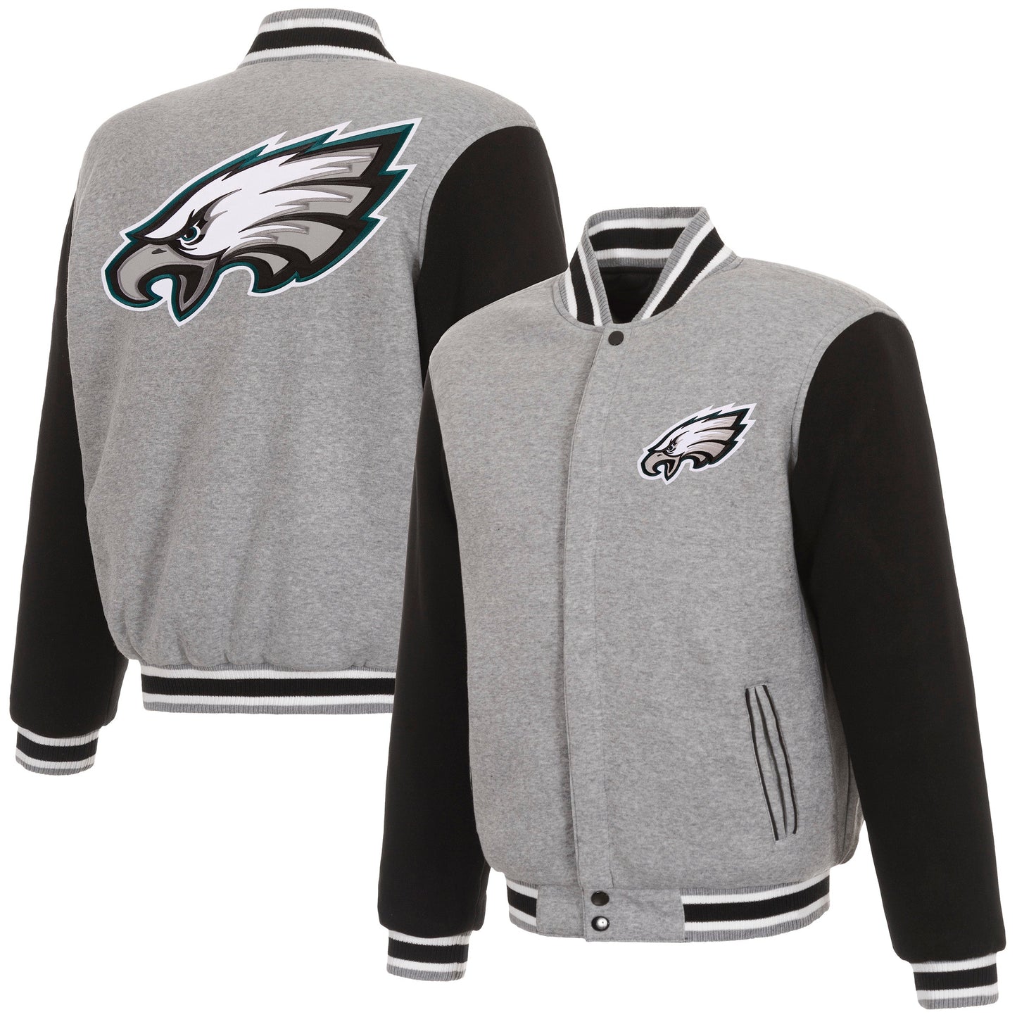 Philadelphia Eagles Reversible Two-Tone Fleece Jacket