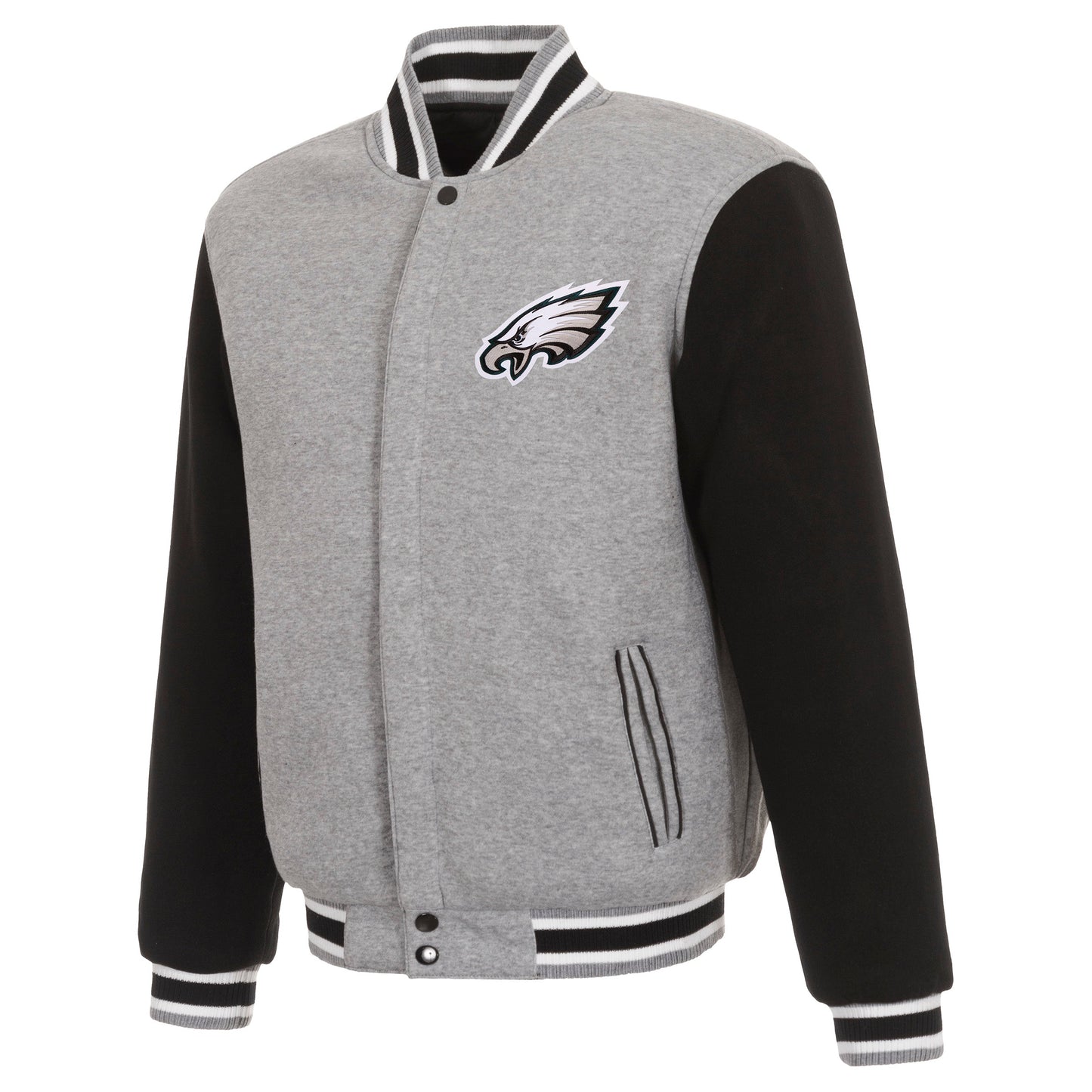 Philadelphia Eagles Reversible Two-Tone Fleece Jacket