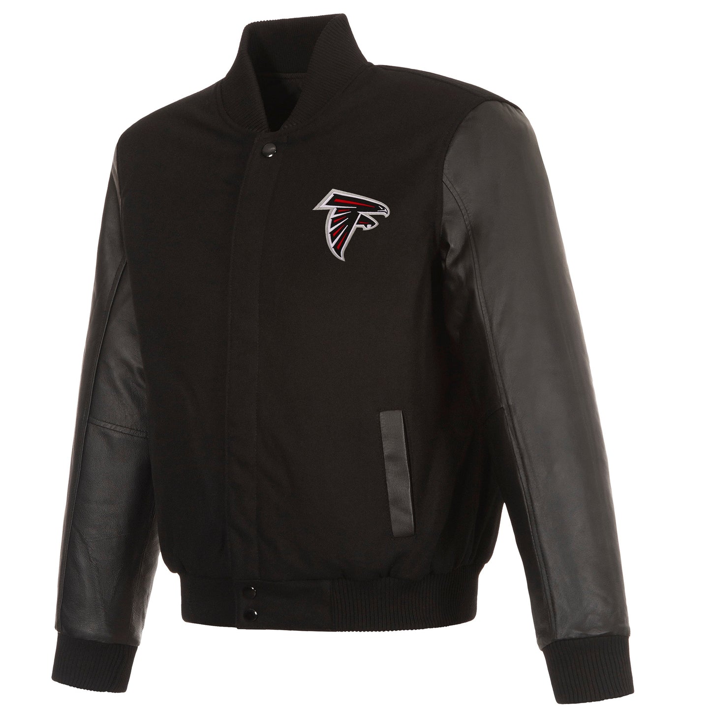 Atlanta Falcons Reversible Wool and Leather Jacket