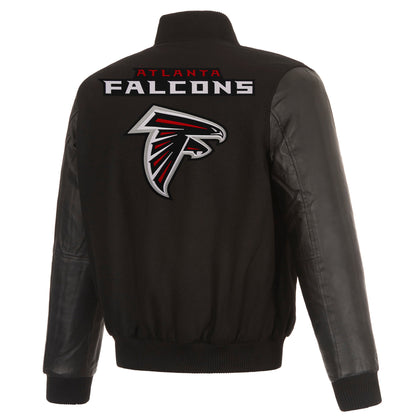 Atlanta Falcons Reversible Wool and Leather Jacket