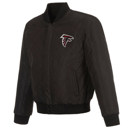 Atlanta Falcons Reversible Wool and Leather Jacket