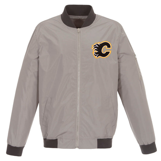 Calgary Flames Nylon Bomber Jacket