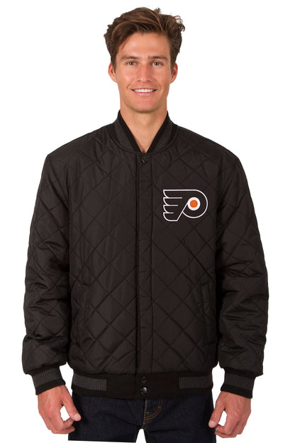 Philadelphia Flyers Wool and Leather Reversible Jacket